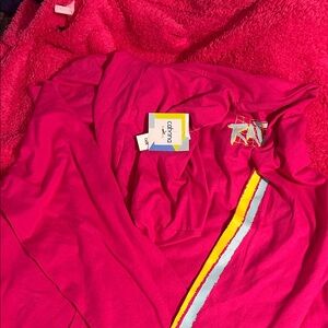 Cabana Life Pink Sweatshirt with Yellow and Gray Accents